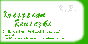 krisztian reviczki business card